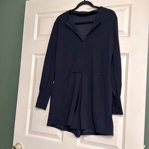 Navy Romper